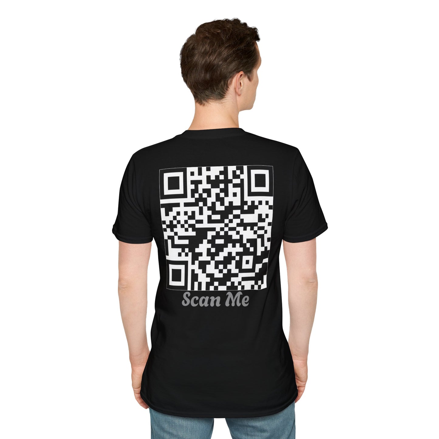 Scan Me QR Code T-Shirt Mens 1 Purchase = 1 Entry