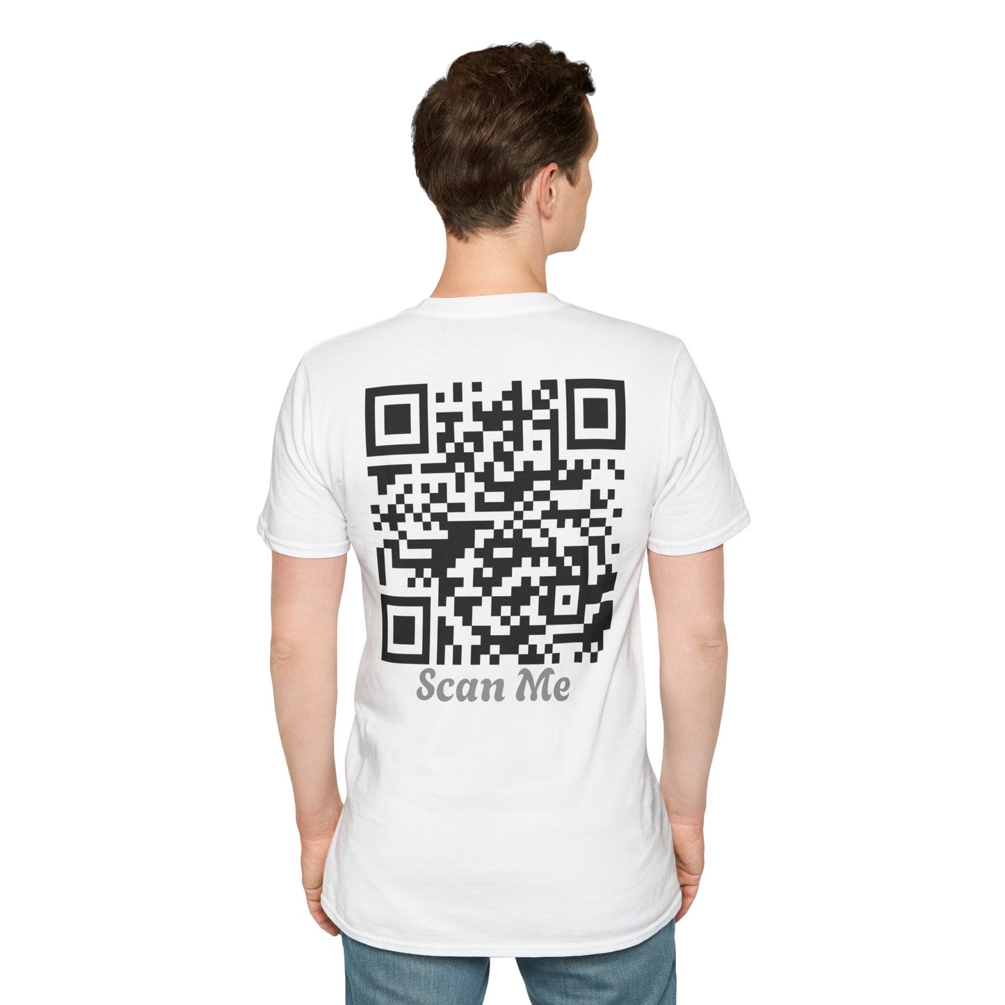 Scan Me QR Code T-Shirt Mens 1 Purchase = 1 Entry