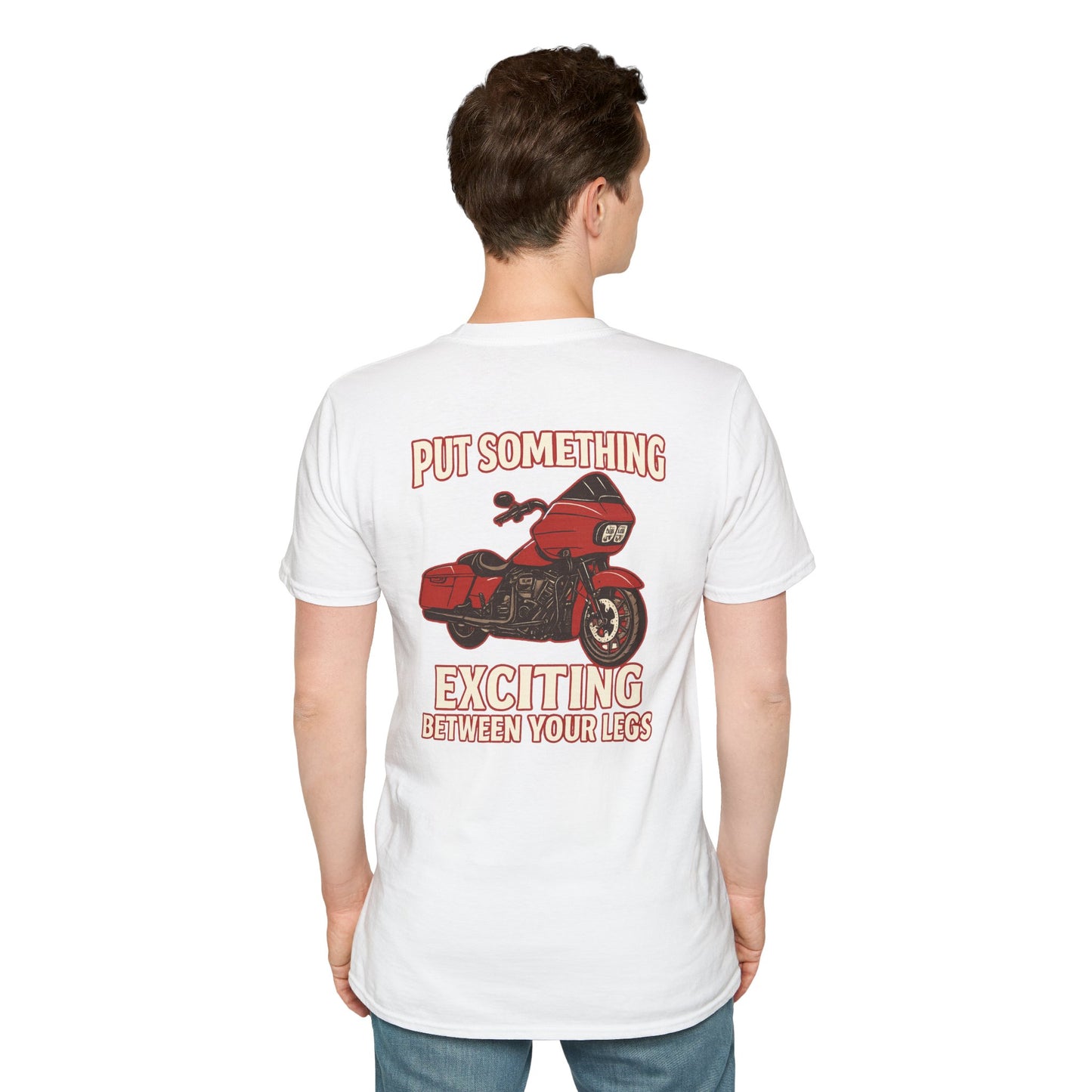 Put Something Exciting Between Your Legs T-Shirt  Mens 1 Purchase = 1 Entry